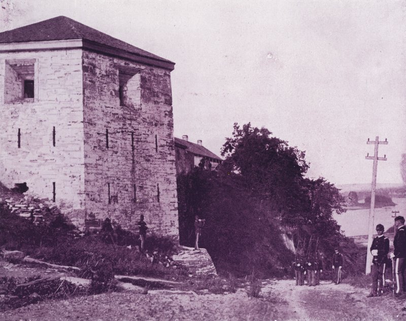 Ancien fort Snelling, sur le fleuve Mississippi - American Photographer (after)