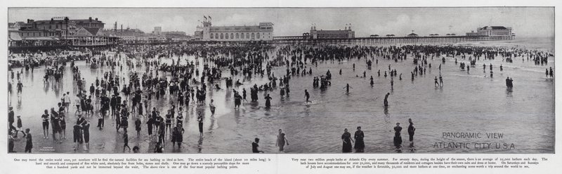 Vue panoramique, Atlantic City, USA - American Photographer (after)