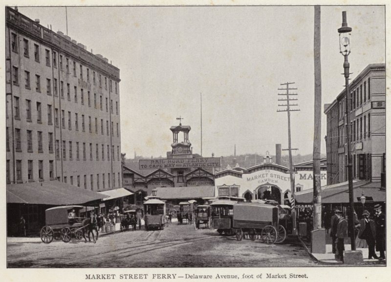 Philadelphie : Ferry de Market Street, Delaware Avenue, au pied de Market Street - American Photographer (after)