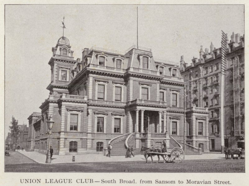 Philadelphie : Union League Club, South Broad, de Sansom à Moravian Street - American Photographer (after)