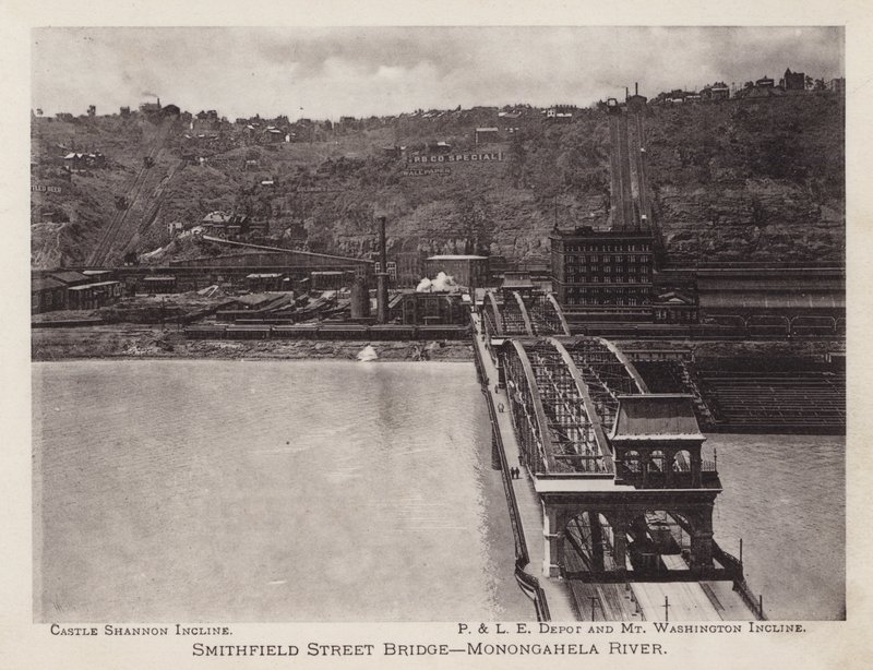 Pittsburgh : Pont de Smithfield Street, rivière Monongahela - American Photographer (after)