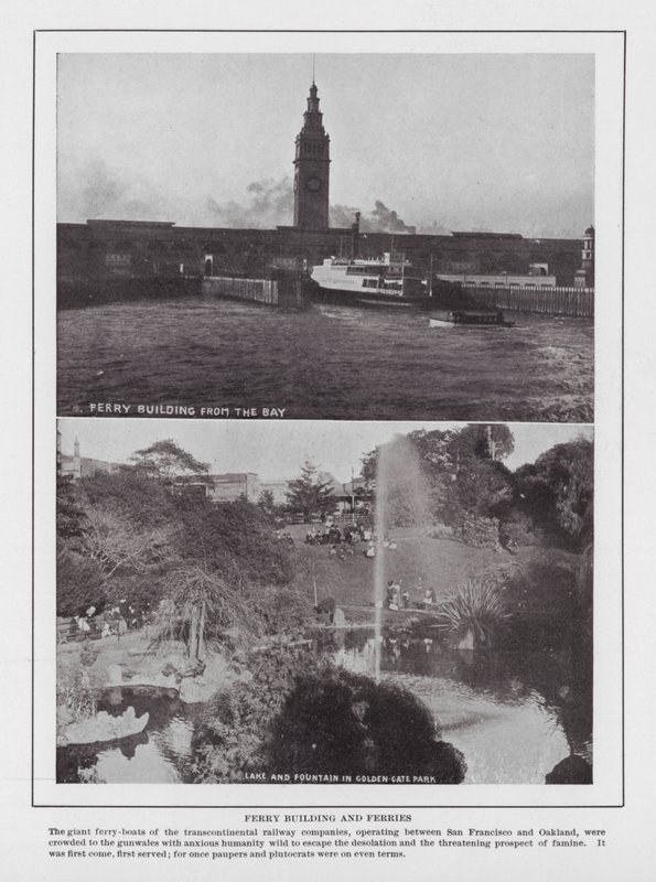San Francisco : Bâtiment des ferries et ferries - American Photographer (after)