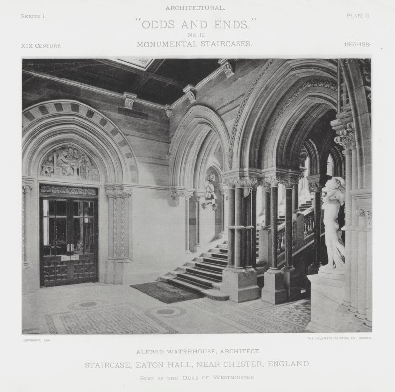 Escalier, Eaton Hall, près de Chester, Angleterre - American Photographer (after)