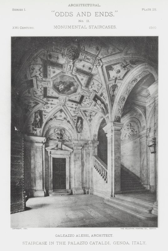 Escalier dans le Palazzo Cataldi, Gênes, Italie - American Photographer (after)