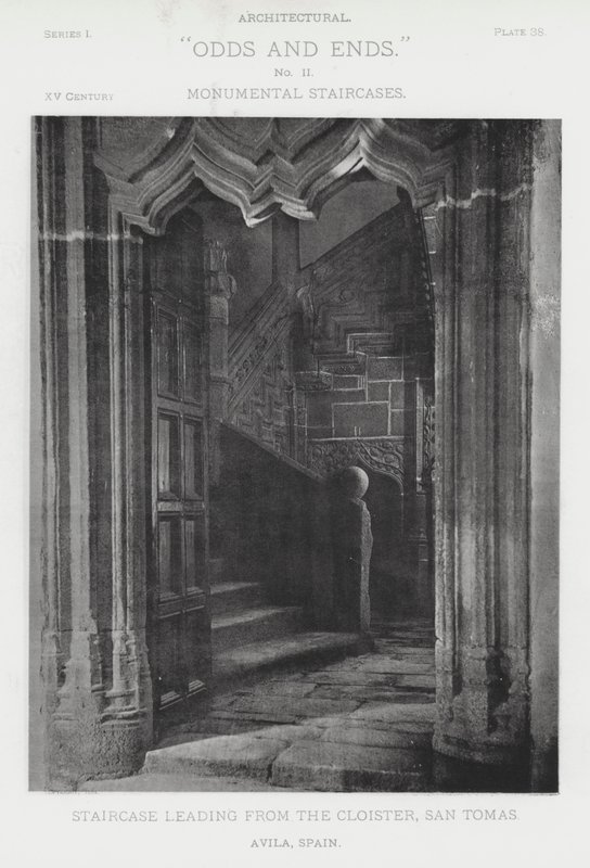 Escalier menant du cloître, San Tomas, Avila, Espagne - American Photographer (after)