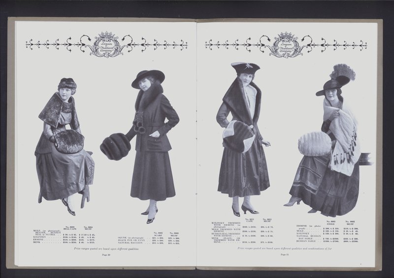 Double page du Théâtre de la mode en fourrure - American Photographer (after)