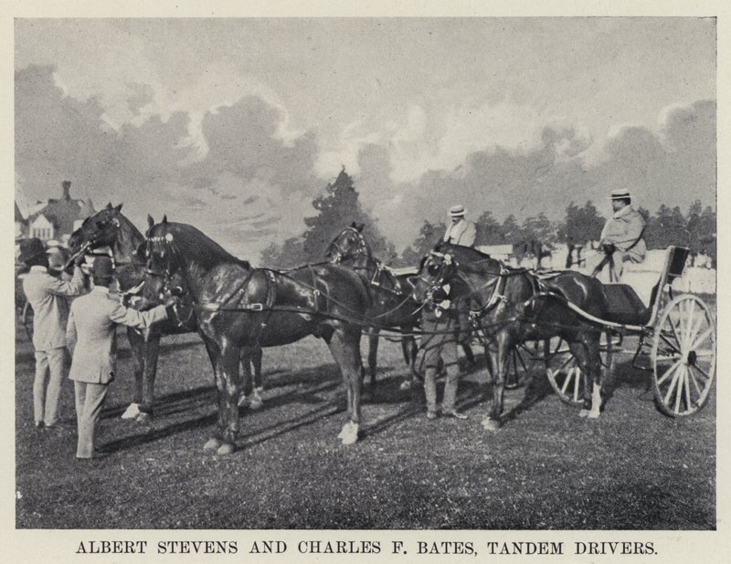 Albert Stevens et Charles F Bates, conducteurs en tandem - American Photographer