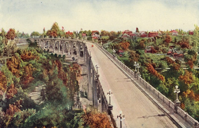 Pont Arroyo Seco, Pasadena (photo couleur) - American Photographer