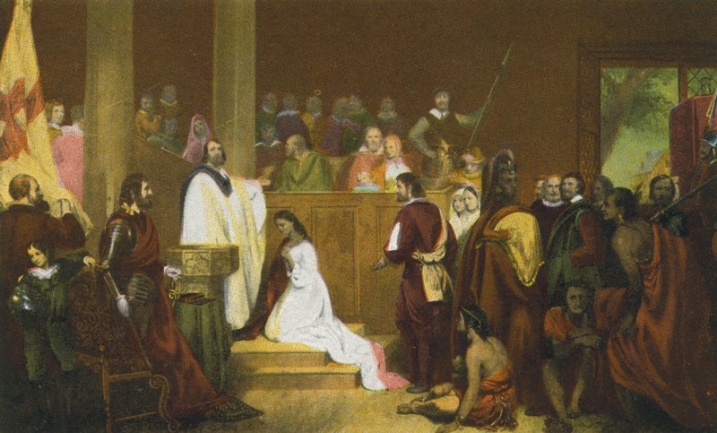 Baptême de Pocahontas, Jamestown, Virginie - American Photographer
