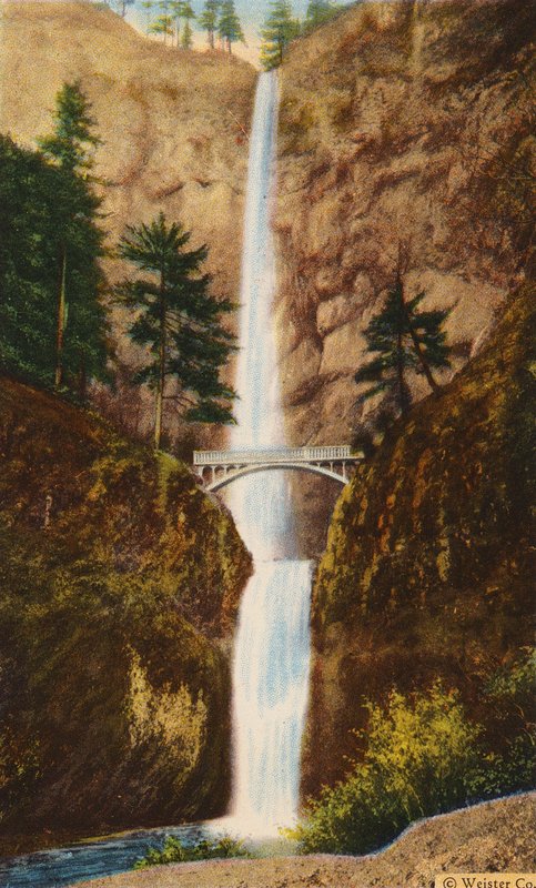 Pont Benson à Multnomah Falls (photo couleur) - American Photographer