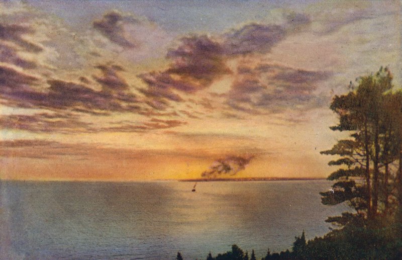 Chicago : Coucher de soleil sur le lac Michigan (photo couleur) - American Photographer