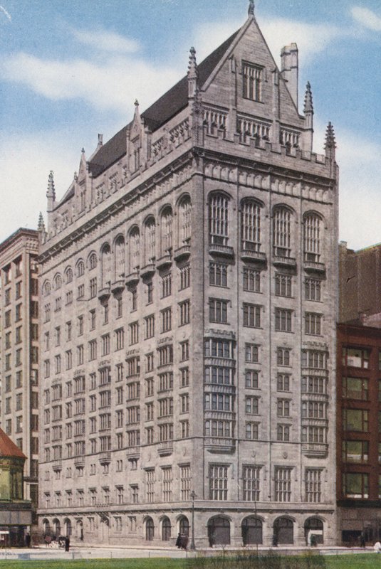 Chicago : University Club, Michigan Boulevard et Monroe Street (photo couleur) - American Photographer