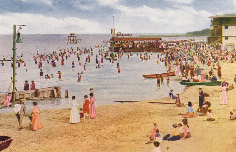 Chicago : Plage de Wilson Avenue, North Shore (photo couleur) - American Photographer