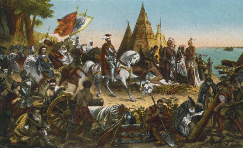 Découverte du Mississippi par De Soto, mai 1541 (photo couleur) - American Photographer