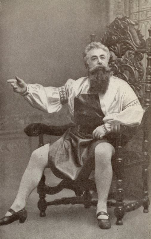 Emil Fischer, as Hans Sachs, dans "Die Meistersinger Von Nurnburg" (photo n/b) - American Photographer