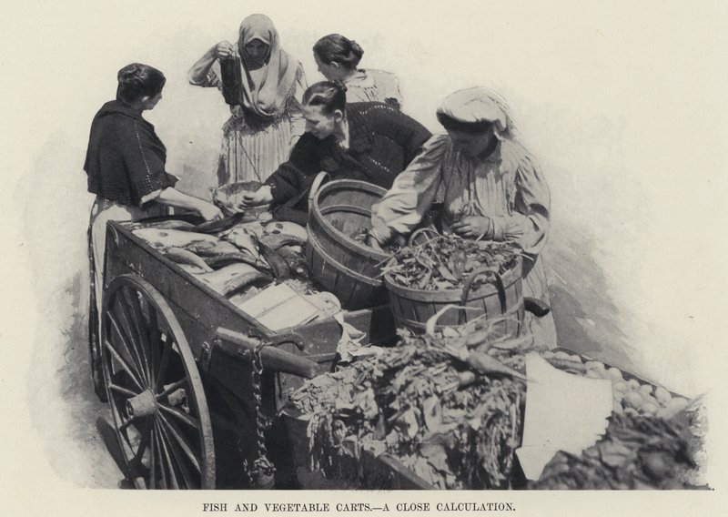 Chariots de poissons et de légumes, un calcul précis - American Photographer