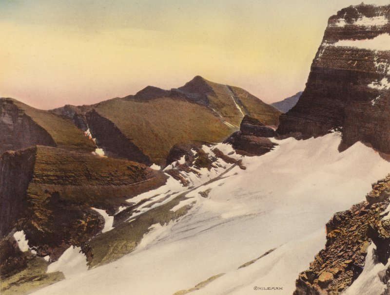 Parc national des Glaciers : Glacier Grinnell depuis le Garden Wall (photo en couleur) - American Photographer