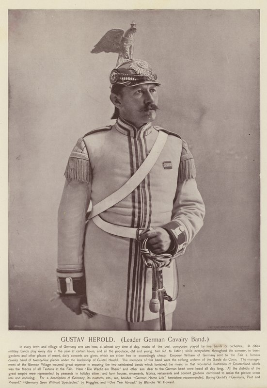 Gustav Herold, Chef de la fanfare de cavalerie allemande - American Photographer