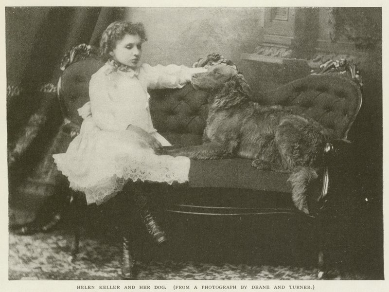 Helen Keller et son chien - American Photographer
