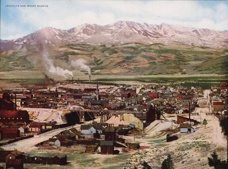 Leadville et le Mont Massif (photo couleur) - American Photographer