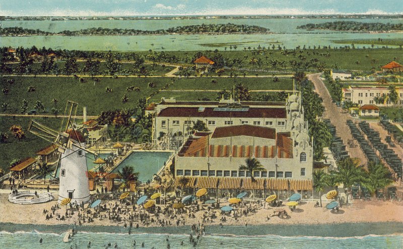 Miami, Floride, vers 1925 : Casino de Miami Beach (photo couleur) - American Photographer