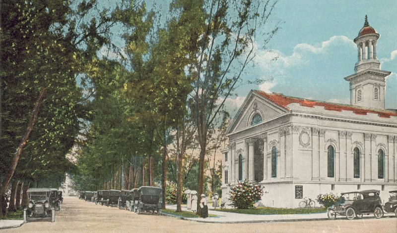 Miami, Floride, vers 1925 : Vue de la rue, montrant l