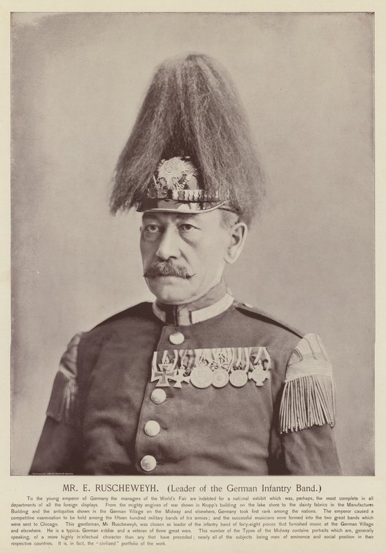 M. E Ruscheweyh, chef de la fanfare d