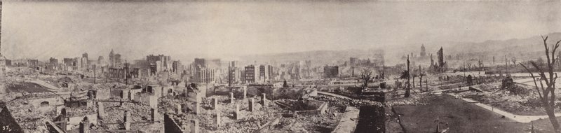 Panorama de la ville squelette depuis Nob Hill (photo n/b) - American Photographer