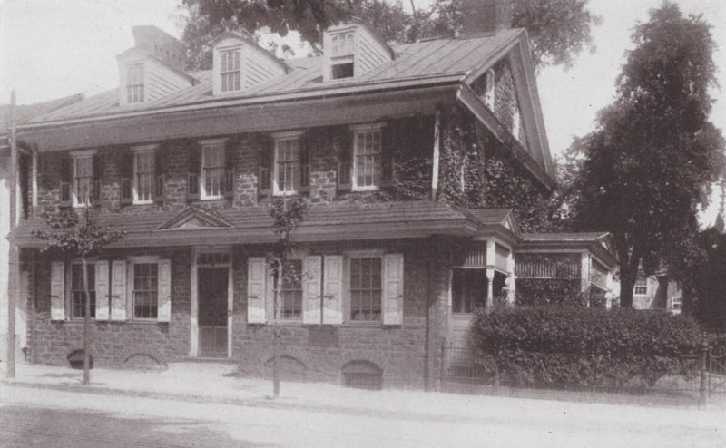 Philadelphie : Site de la maison du fondateur de Germantown (photo n/b) - American Photographer