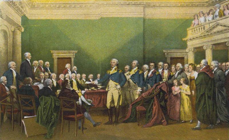 Démission du général Washington, Annapolis, 23 décembre 1783 (photo couleur) - American Photographer