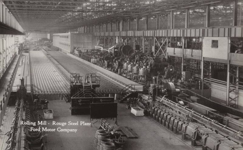 Laminoir, Usine Rouge Steel; Ford Motor Company, Dearborn, Michigan - American Photographer