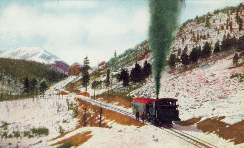 Ruxton Park, Mt Baldy au loin, Pikes Peak Cog Road, Colorado (photo couleur) - American Photographer
