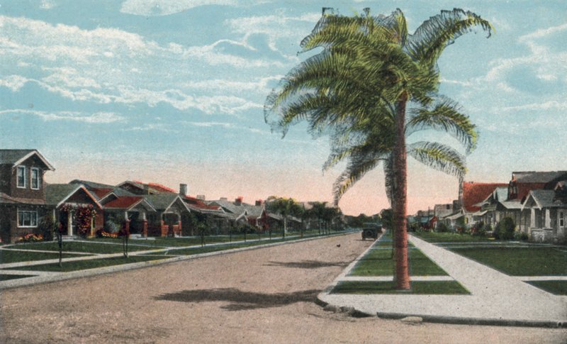 San Diego, Californie : Residence Street (photo couleur) - American Photographer