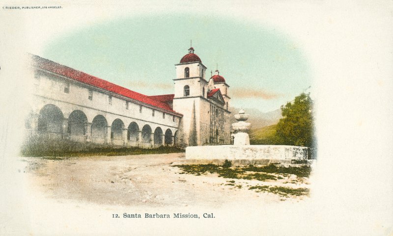 Mission de Santa Barbara, Californie (photo couleur) - American Photographer