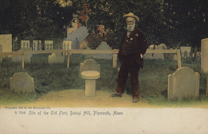 Site du vieux fort, Burial Hill, Plymouth, Massachusetts (photo couleur) - American Photographer