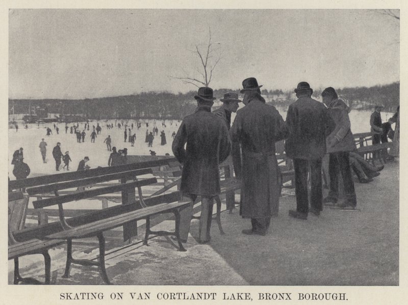 Patinage sur le lac Van Cortlandt, arrondissement du Bronx - American Photographer