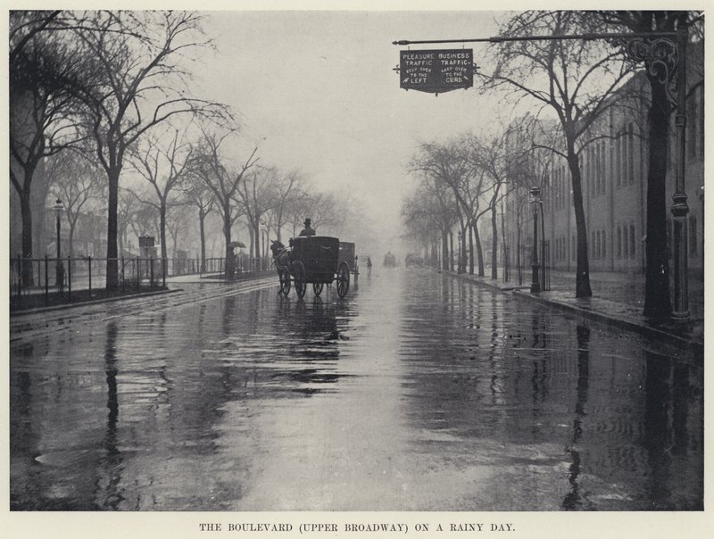 Le Boulevard (Upper Broadway) un jour de pluie - American Photographer