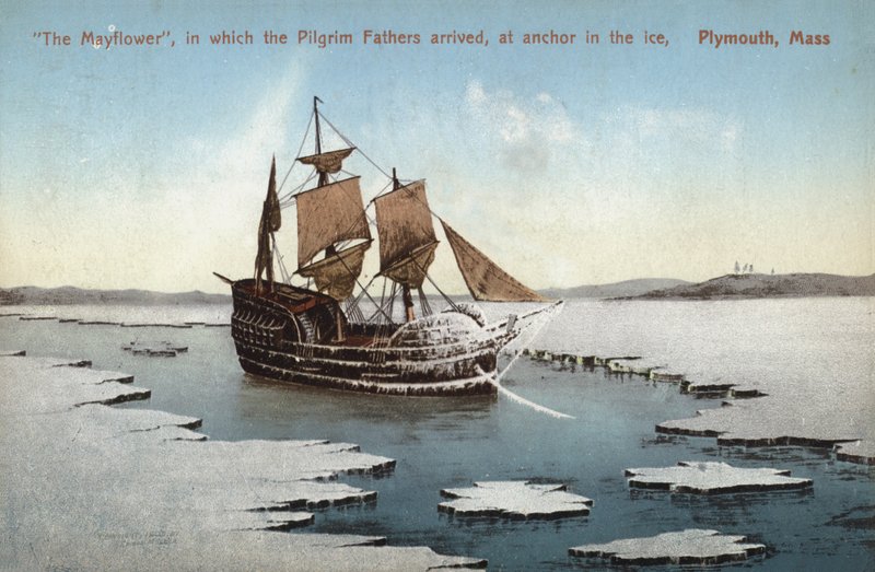 Le Mayflower, à bord duquel les Pères pèlerins sont arrivés, à l