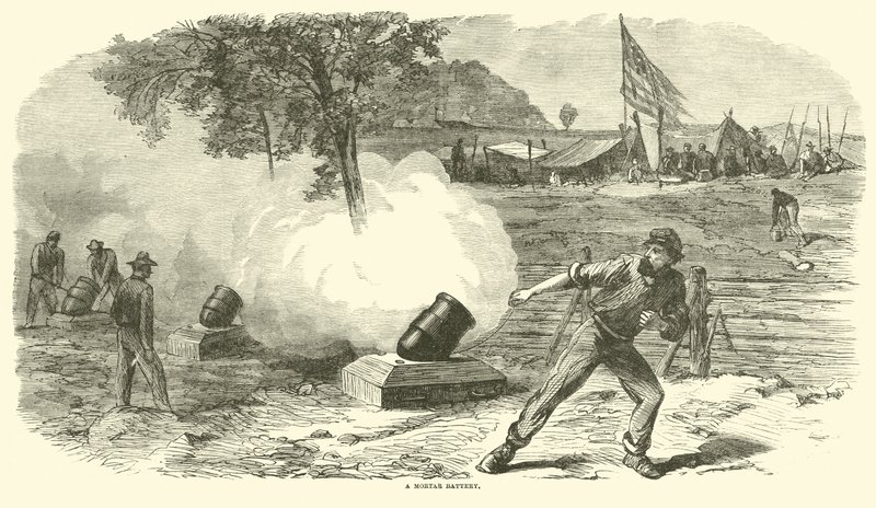 Batterie de mortier, juin 1864 - American School