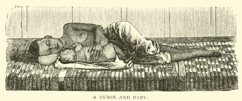 Une nourrice et un bébé - American School