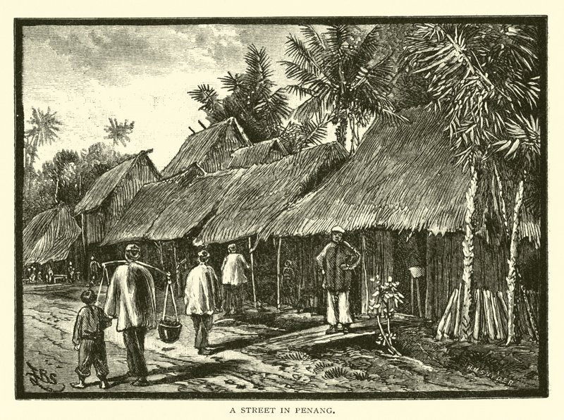 Une rue à Penang - American School
