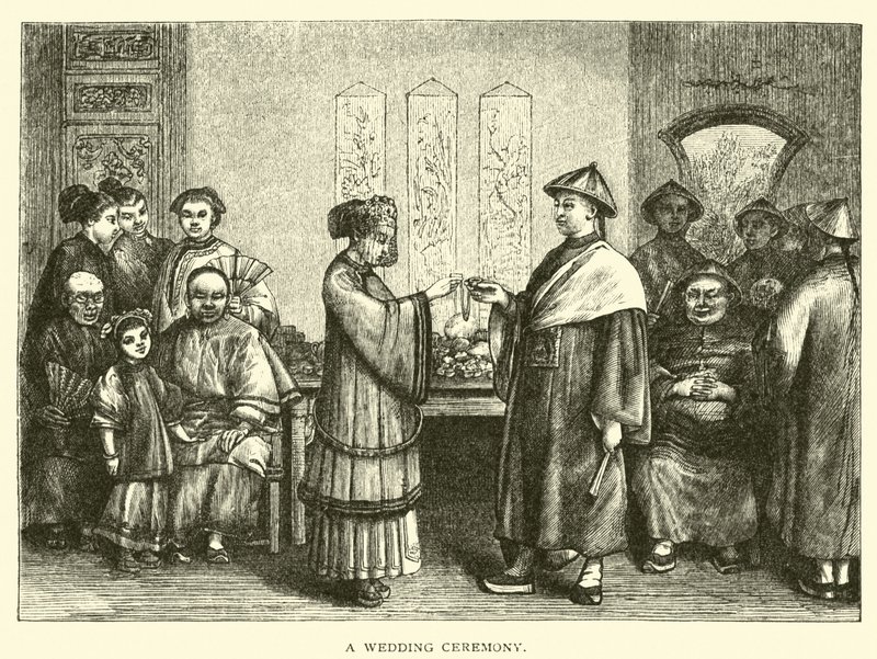 Une cérémonie de mariage - American School