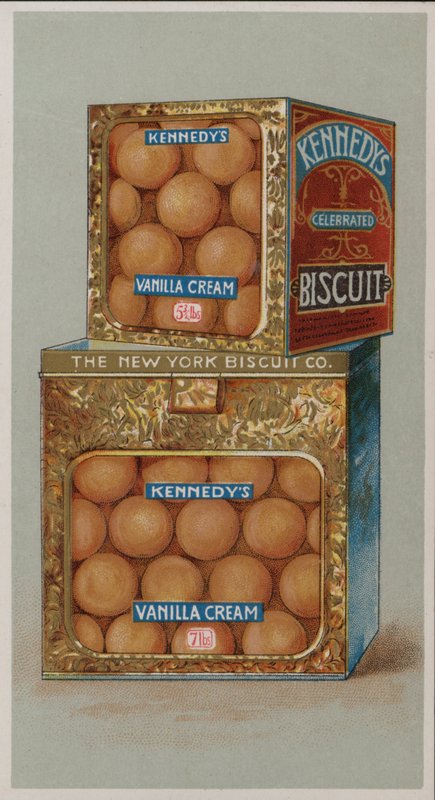 Publicité pour les biscuits à la crème vanille de Kennedy - American School