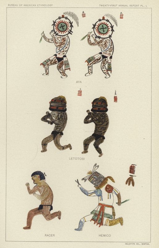 Aya, Letotobi, Racer, Hemico (lithographie couleur) - American School