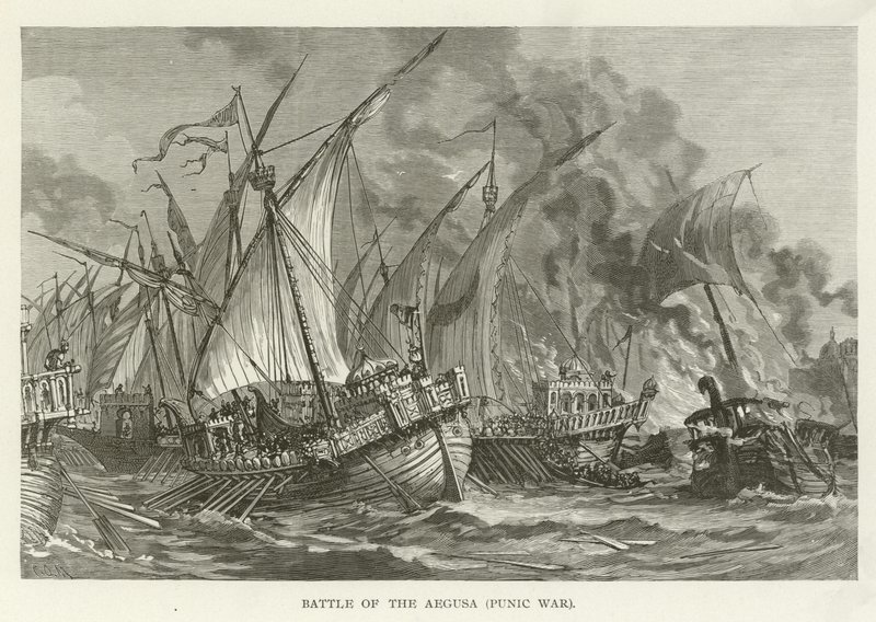 Bataille des Aegusa, 1ère guerre punique, 241 av. J.-C. - American School