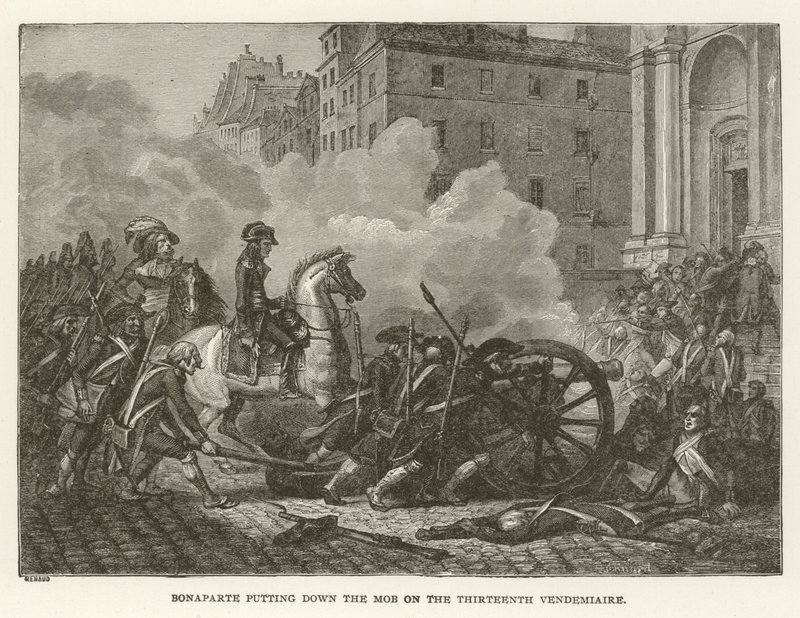 Bonaparte réprimant la foule le treize Vendémiaire - American School