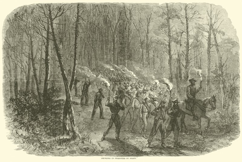 Capture de prisonniers de nuit, août 1864 - American School