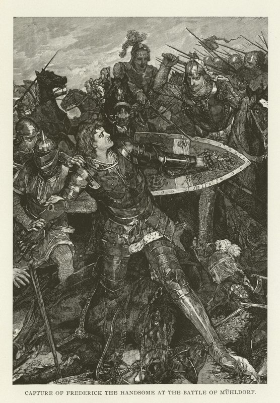 Capture de Frédéric le Bel à la bataille de Mühldorf - American School
