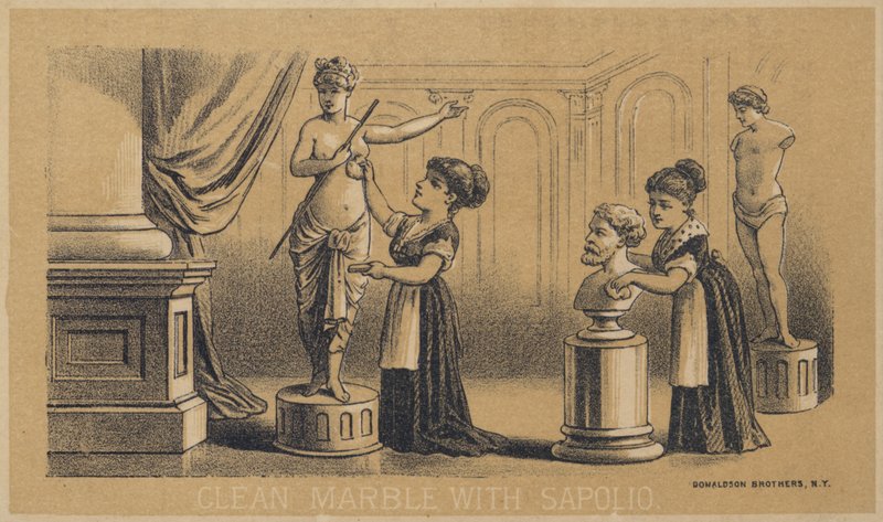 Nettoyez le marbre avec Sapolio - American School