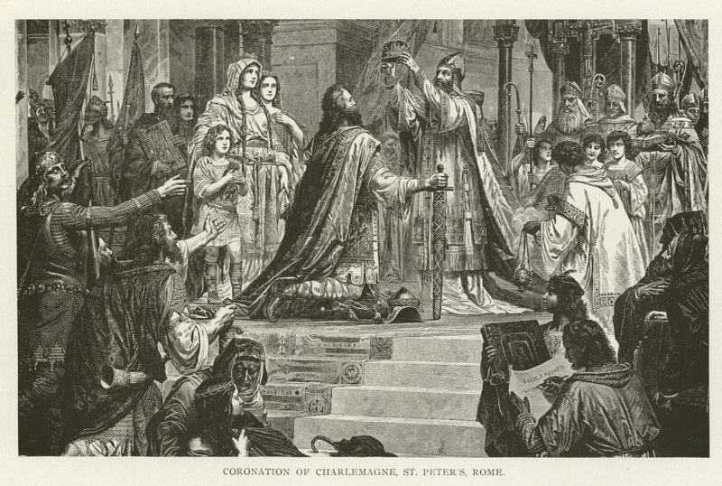 Couronnement de Charlemagne, Saint-Pierre, Rome - American School